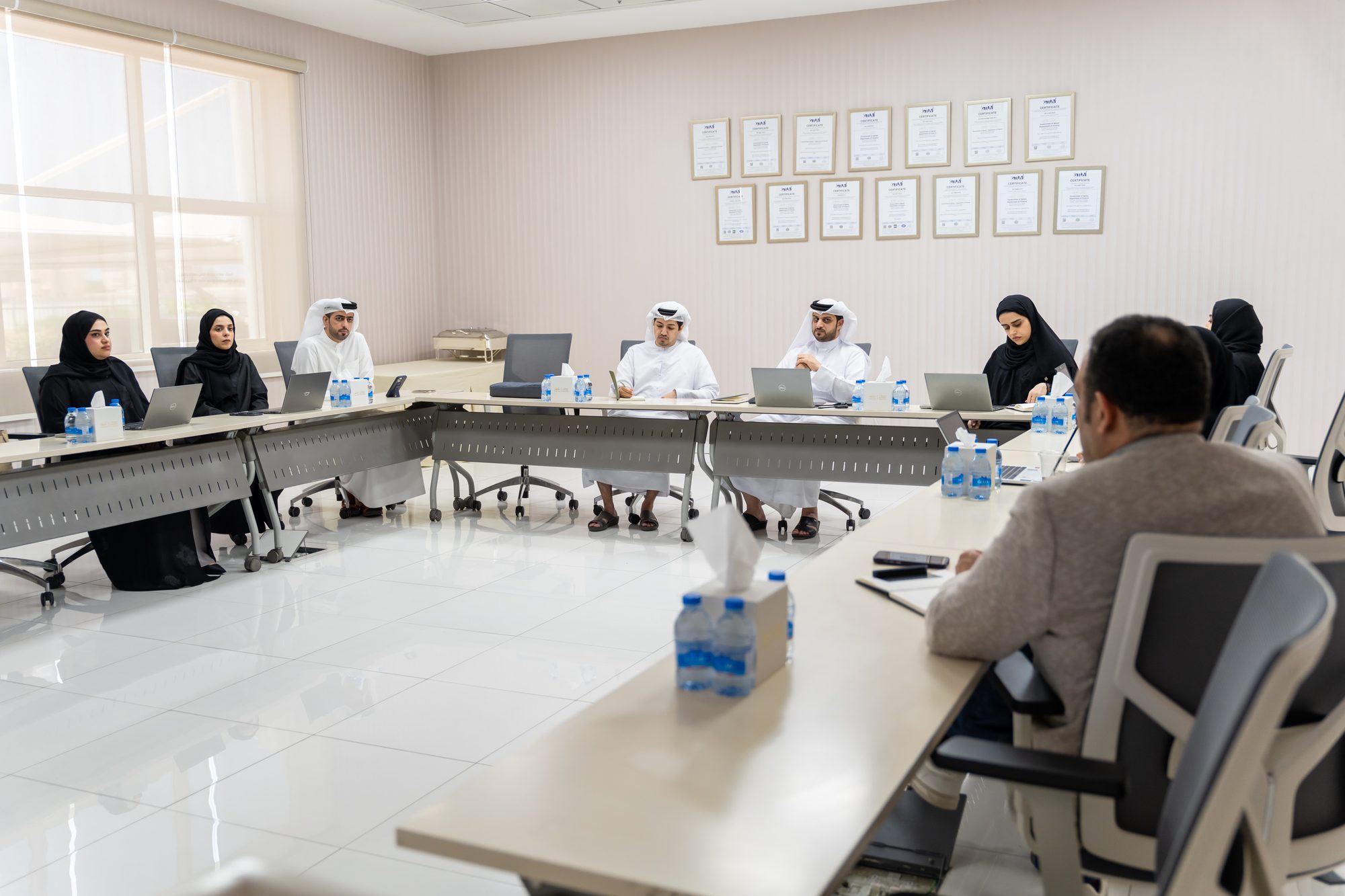 اجتماع التنسيق المسبق لإعداد الخطة المالية 2027-2029 مع المجلس التنفيذي ودائرة الموادر البشرية ودائرة عجمان الرقمية